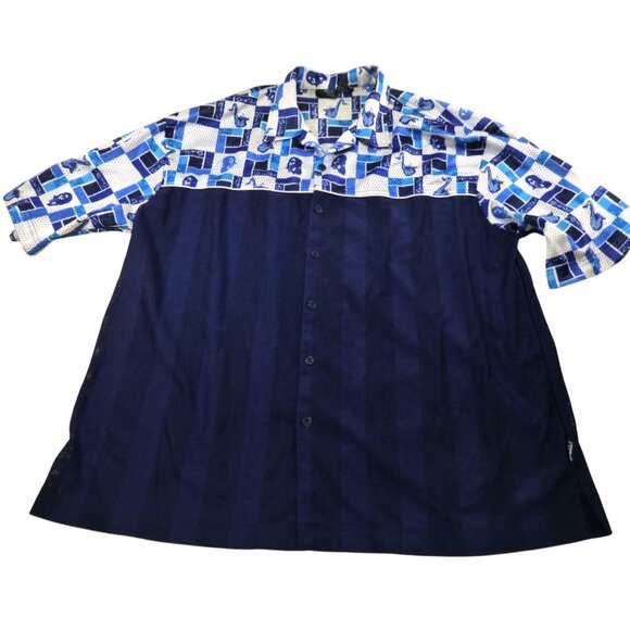 Southpole Other - Mens Southpole Sax XXL Blue & White Short Sleeve Button-Up Shirt